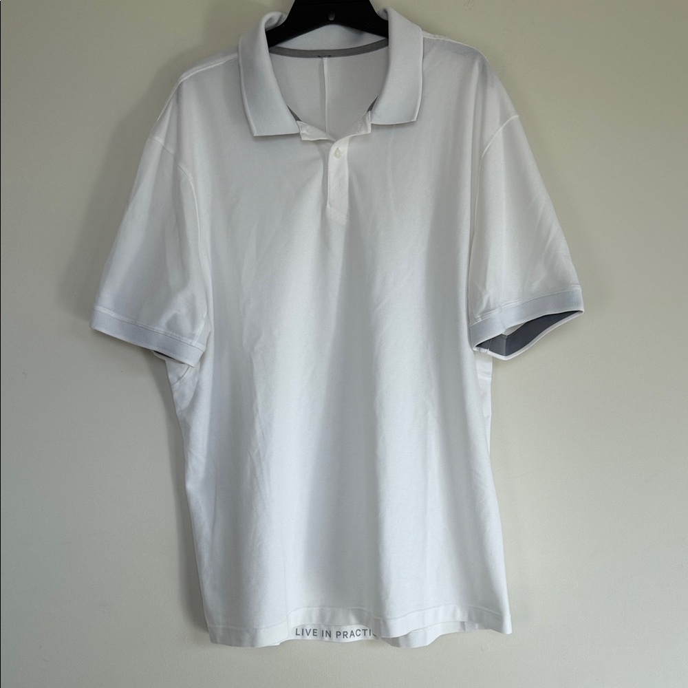 Lululemon Athletica Crisp White Polo Shirt